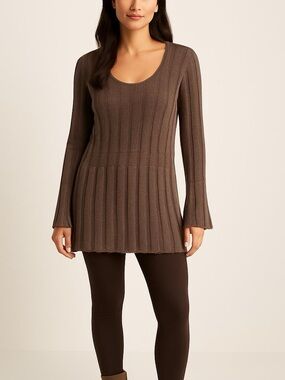 J. Jill Brown Long‎ Sleeve Sweater Size XL